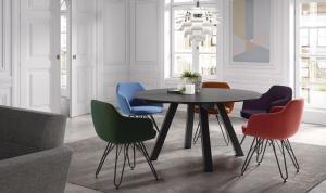 China Restaurant Patio Chairs With Metal Legs , Modern Commercial Dining Chairs wholesale