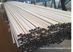 China Weather Resistance Round Aluminum Extrusion Profiles 6061 6063 7075 Anodized Silver wholesale