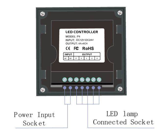 Pool Light LED RGBW Panel Square Shape DC 12V 192W Maximum Output Power