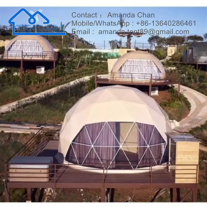 Trade Show Tent Igloo Geodesic Dome Steel Structure Camping Tent Hotel Glamping Round Dome Tent