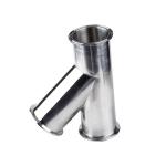 Equal Stainless Steel 304 316 Sanitary Clamped Lateral Tee 45 Degree Y Branch
