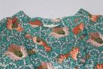 Custom Printed Fashion Ladies Blouse Cotton / Spandex Women'S Clothing Blouses