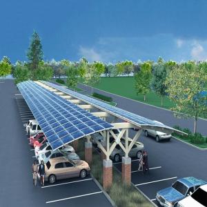 China Solar Parking Lot Anodized Aluminum PV Mounting Structures wholesale