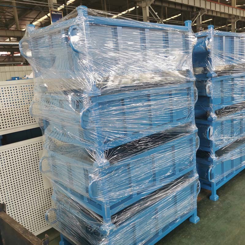 Durability Industrial Steel Grid Metal Box Pallet For Warehouse Stacking Storage Box