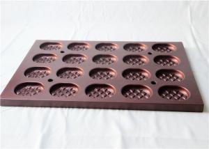 China Wine Red PTFE 594x394x25mm Cupcake Mould Tray wholesale