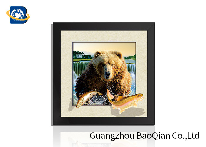 Animal 3D 5D Photography , Lenticular Image Printing Home / Bedroom Wall Art Decor