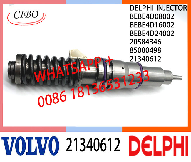 Fuel Diesel Injector 21340612 BEBE4D08002 BEBE4D16002 BEBE4D24002 20584346 85000498 E3.18 for VOL D13 EURO3 HIGH POWER