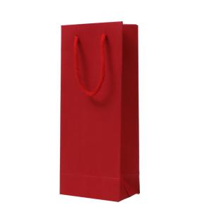 China Two bottles wine packaging red fancy paper hot stamping wine paper bags wholesale