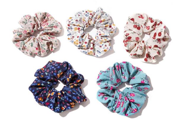 Forest vintage floral scrunchie hair rope French collar-fabric head rope Korean