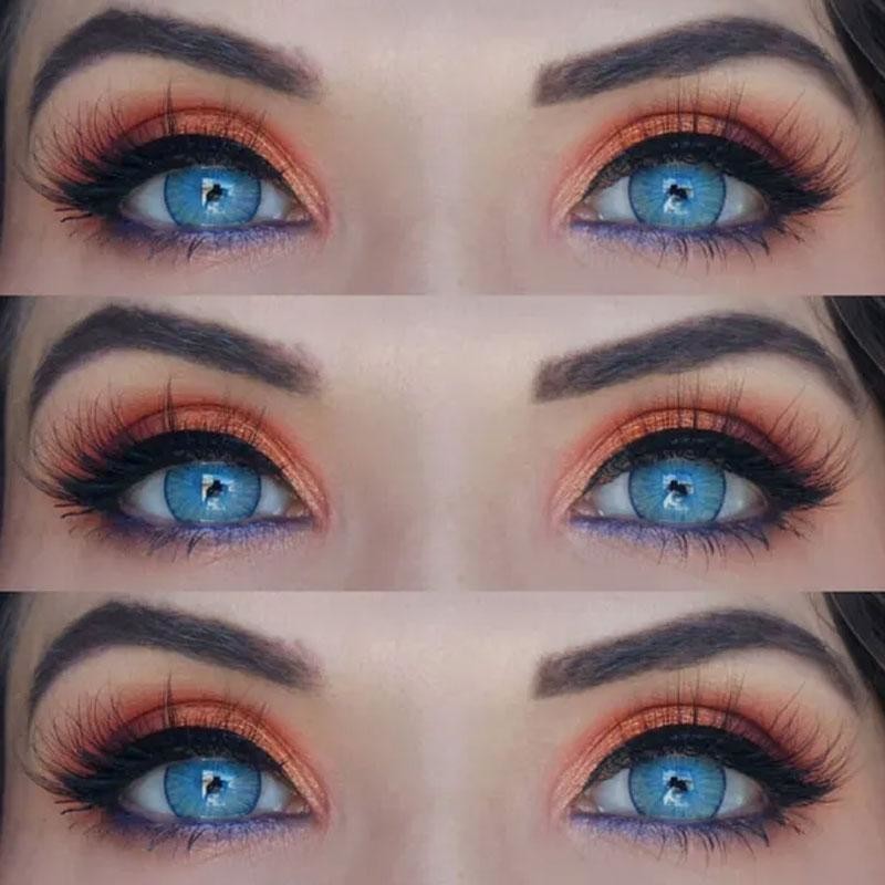 KSSEYE New York Blue Contacts Lens Colored Contact Lenses For Makeup
