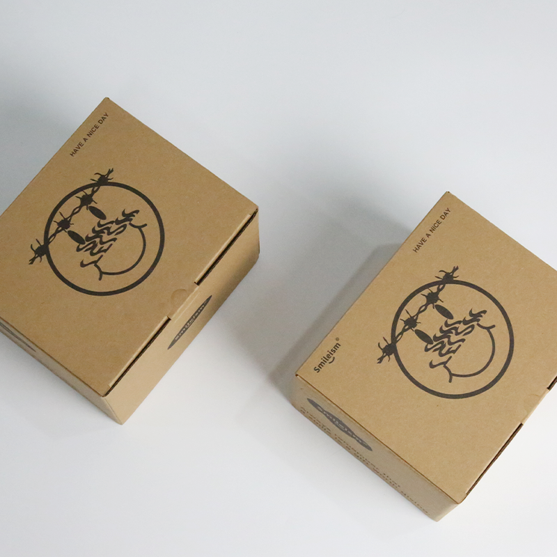 Brown Craft Eyelash Box Customized Facial Mask Packaging Box For Small Objects