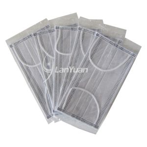 Single Piece Package Blue Ear Loop Active Carbon Face Mask