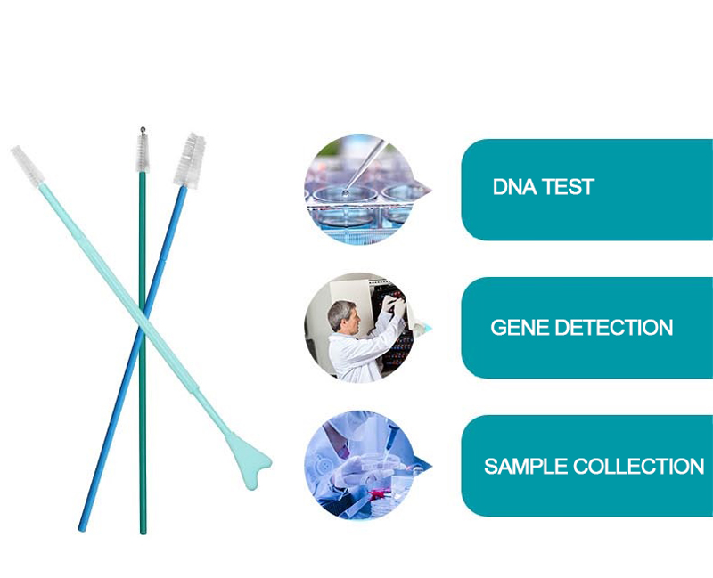 Single Use Medical Cotton Swab , Nose Throat Swab With Break Point