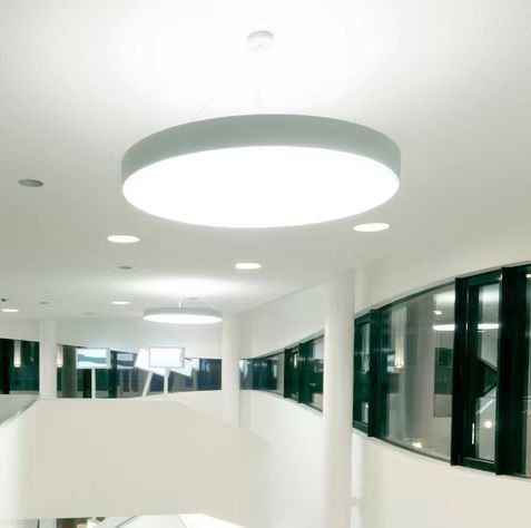Aluminium Pendant Round Led Panel Light IP20 Round Flat Panel Led Lights