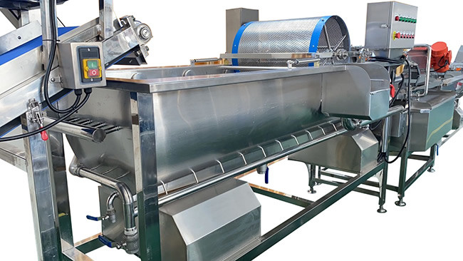 Automatic 4.8kw 1500kg/H Fruit Vegetable Washing Machine