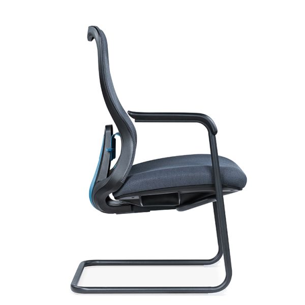 Foshan Factory Office Visitor Chair Non Swivel Mid Back Ergonomic Cheap Conference Meeting Room Chairs