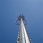 High Temperature Baking Paint Communication Pole Hot Dip Galvanized Steel 30m