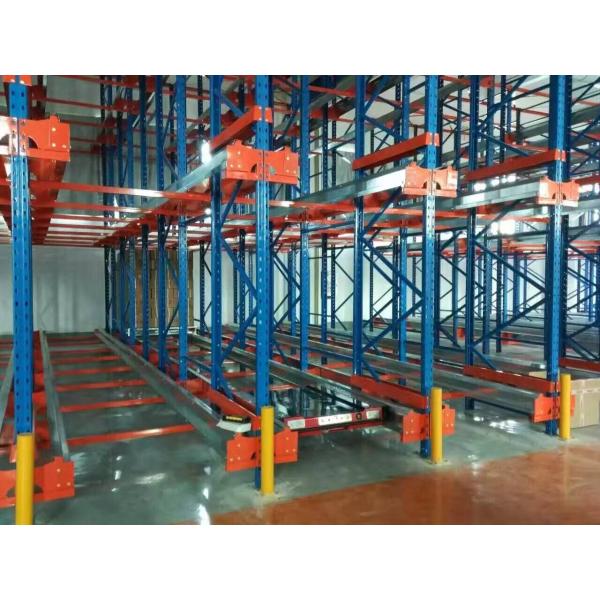 China Radio Shuttle Pallet Racking System , Industrial Warehouse Storage Shelves wholesale
