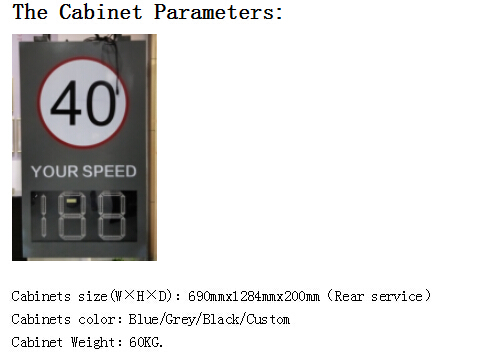 RF Solar Powered Radar Speed Limit Sign Highway City Road Vms Led Display Variable Road Signs