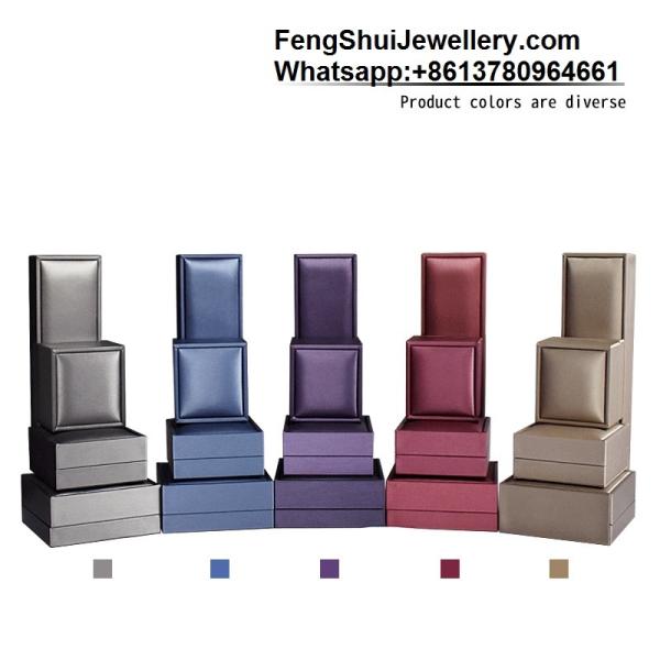 Customized High-End Luxury Packaging PU Leather Jewelry Box High-End Ring Box Bracelet Pendant Necklace Packaging Box Custom Jewelry Gift Box