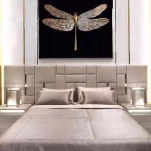 China Pine King Size Leather Double Bed wholesale