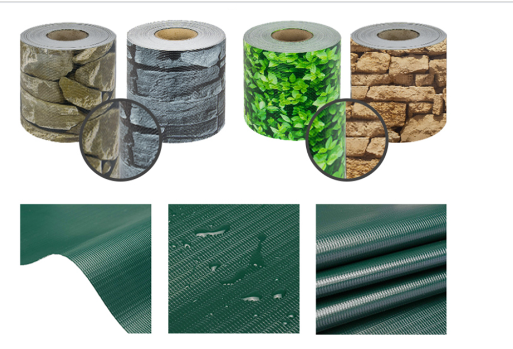 RAL7016 13mm Hard PVC Strip Screen Garden Fence Vinyl Privacy Fence Tape