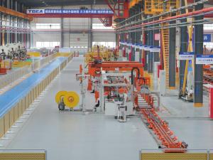 China Adjustable Flexibility C Purlin Machine Electric Packaging Automatic Palletizing Machine wholesale