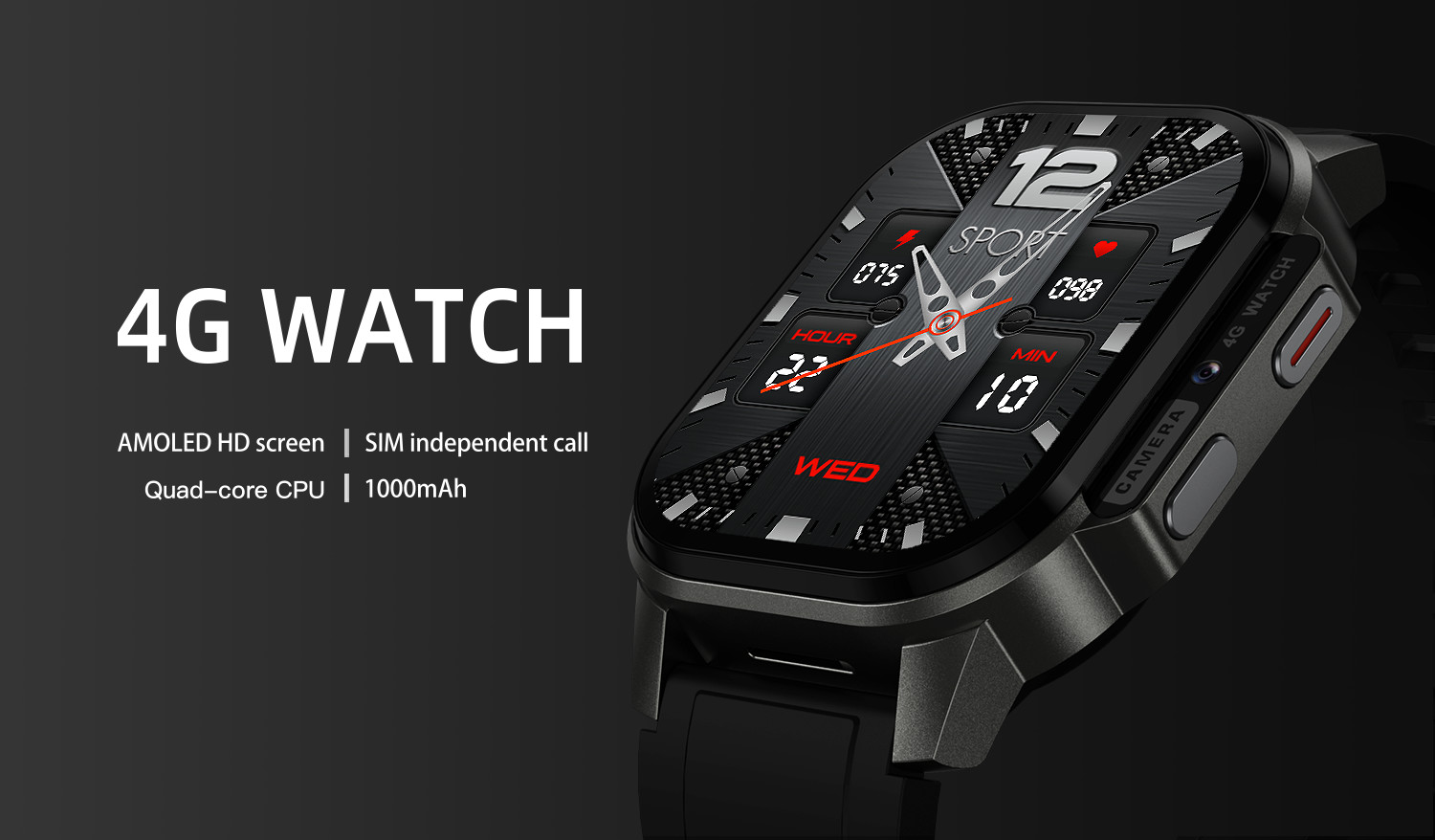 4g Sim Card Smartwatch 1000mah GPS WIFI HD Camera Smartwatch 2.13 inch