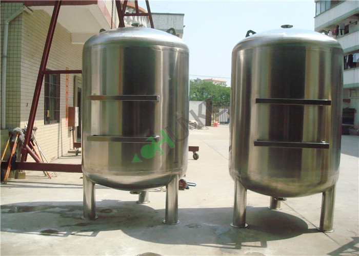 Industrial Stainless Steel Filter Housing Carbon / Sand Media Water Filter