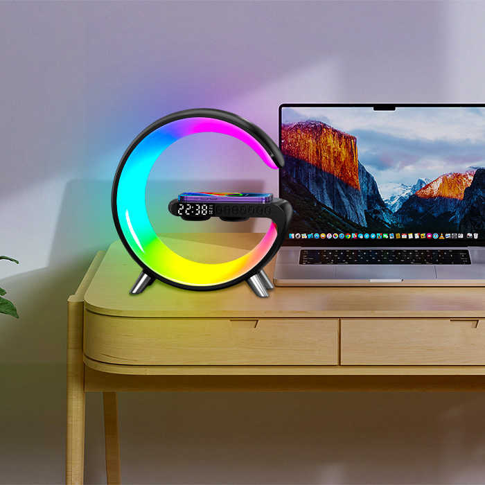 Wireless Charger G Smart Light Sound Machine RGB App Control G Speaker Lamp
