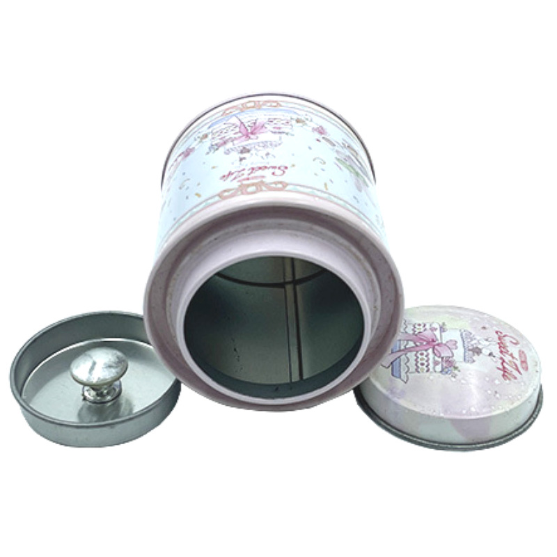 Hot Sale Factory Price High Quality Round Shape Tea Tin Can Metal Gift Box Tea Tin Packaging Tea Tin Box with Embossing