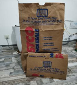 China Sturdy 30 Gallon Paper Yard Waste Bags Heavy Duty Lawn Bags Environmentally wholesale