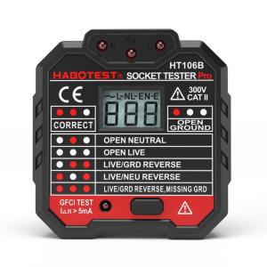 China Professional Plug Socket Tester 110V 220V GFCI RCD Power Outlet Tester wholesale