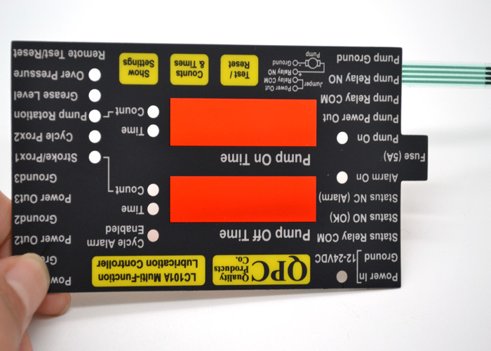 Scratch Resistant Push Button Flat Membrane Switch