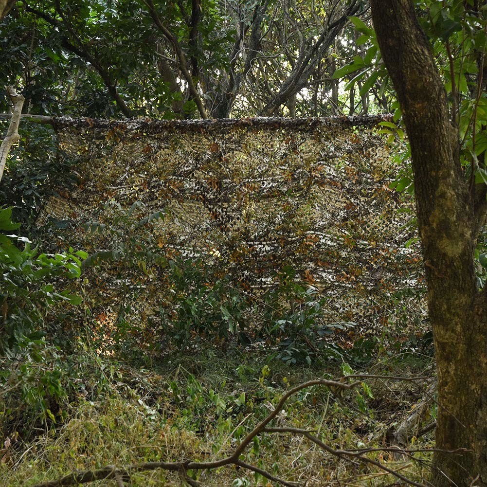 150D Polyester Woodland Camo Netting Camping Military Hunting Camouflage Net Multi Function