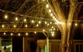 Christmas Festoon Garlands Outdoor Garden Patio Holiday Home Festival Decor Retro Edison Filament Globe LED Bulb String