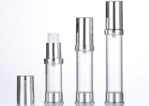 China 15ml Serum Cosmetic Airless Bottle Luxury 33mm Dia With Spray Dispenser Pump wholesale