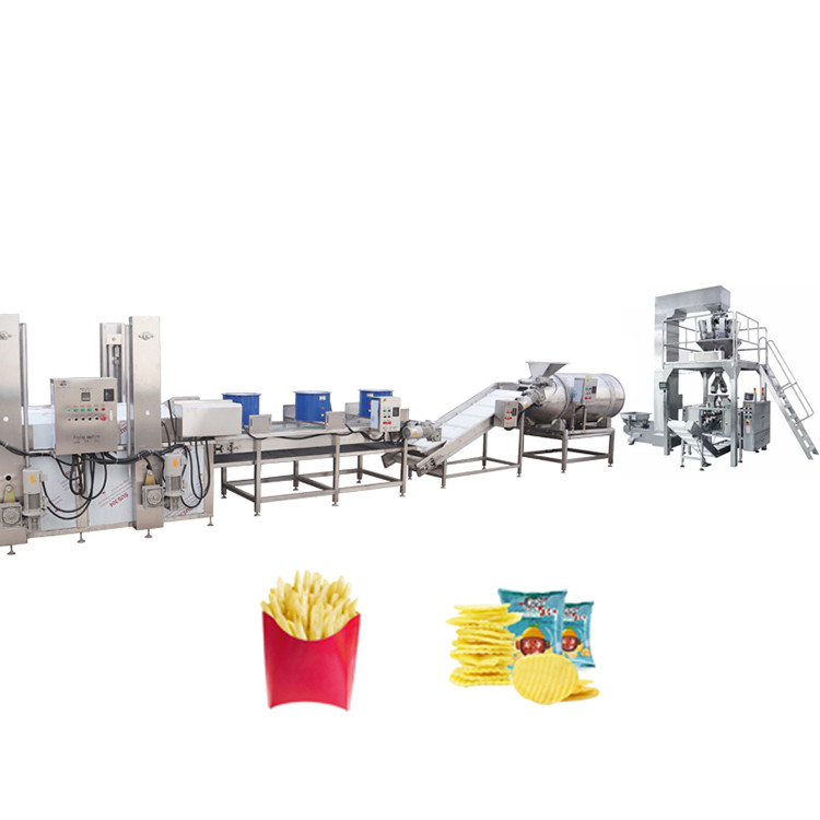 Customize French Fries Production Line 60 Units Per Year Output for 2-3mm Banana Chips Thickness