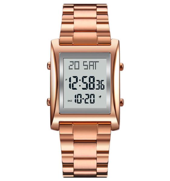 Qibla 1812 electronic waterproof stainless steel alloy business leisure Fashion
