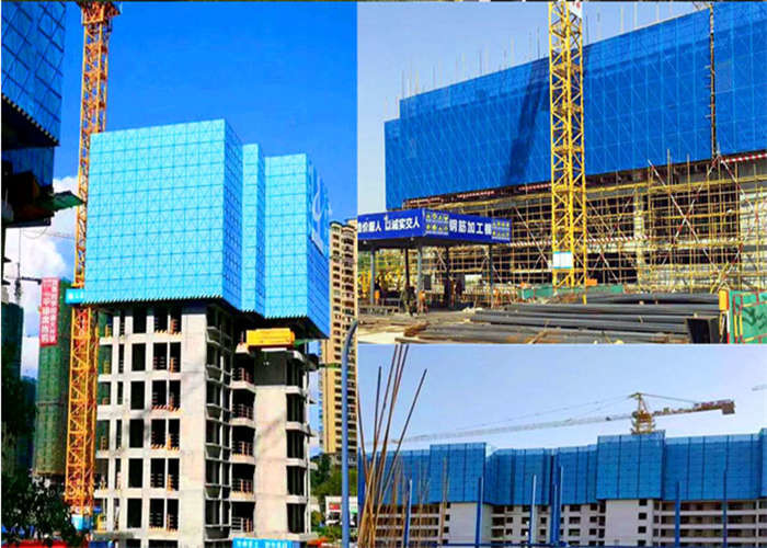 Circular Hole Climbing Construction Safety Screens 0.4-1.0mm High Rise Safety Systems
