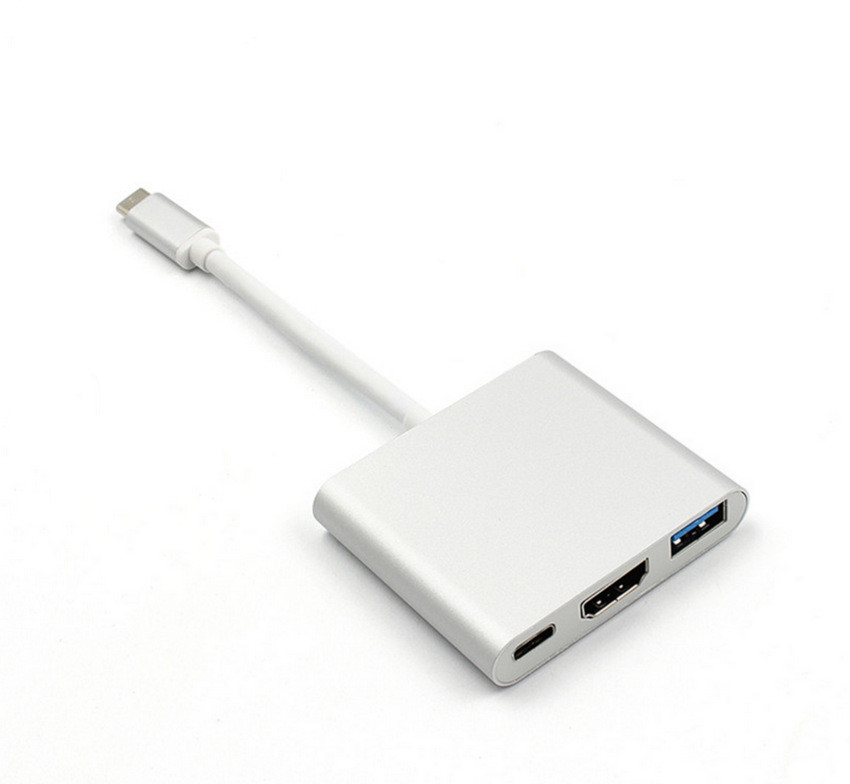 Type-C 3in1 Laptop Docking Station Displayport Usb Extension for 4 monitors