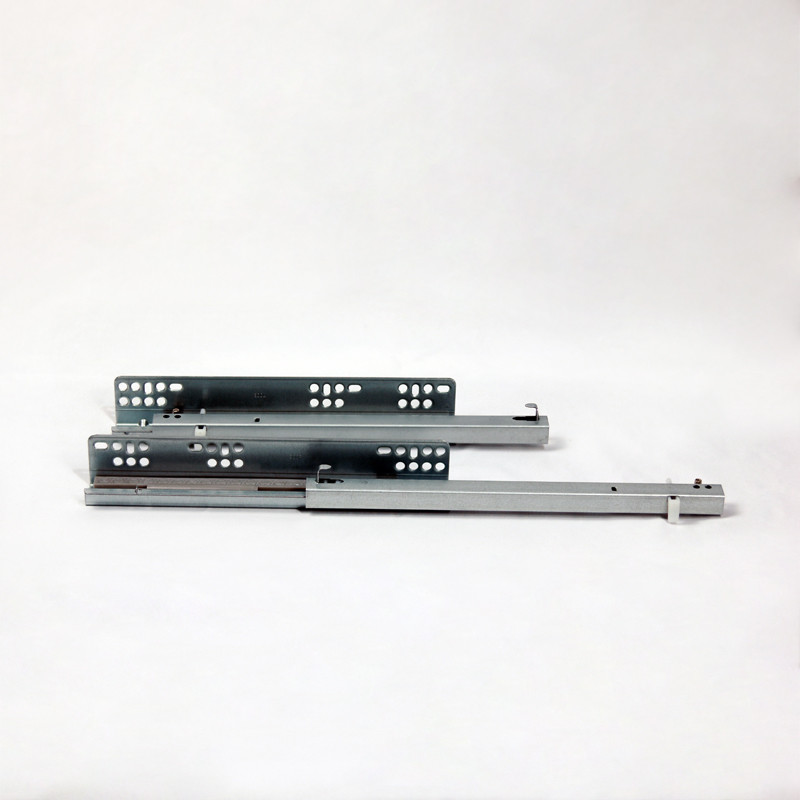 2 Fold Ball Bearing Hidden Furniture Drawer Slides 550mm For Kitchen Cabinet