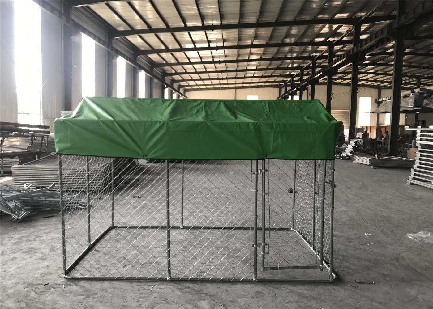 5x10x6ft(1.5x3x1.8m) dog kennel chain link fabric mesh 60mm*60mm diameter 2.3mm