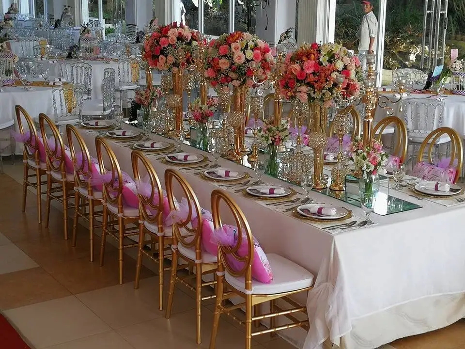 OEM Acrylic Resin Phoenix Chair Modern White Resin Chiavari Chairs