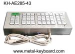 Customized 43 Buttons Metal Kiosk Keyboard, Stainless Steel Vandal Resistant