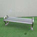 Outdoor Powder Coating 1250mm Steel Garden Benches