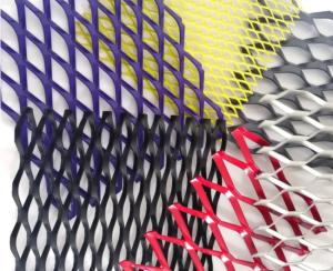 China Diamond Facade Expanded Metal Wire Mesh Material Aluminium 5052 wholesale