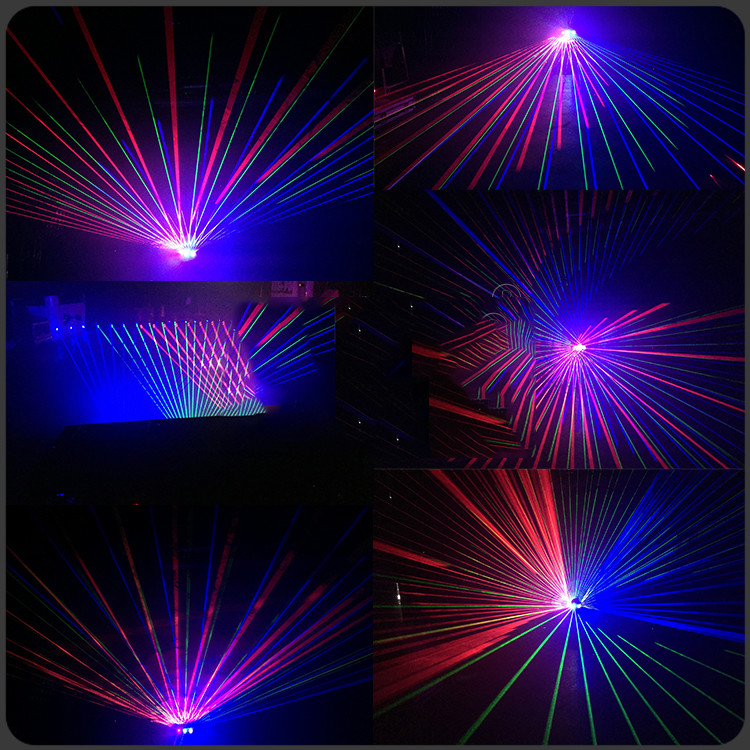 3 Head Pattern Laser Light Bar 40W Sound Active , TTL Modulation Signal