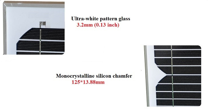 18V 24V 36V 48V Aluminum Glass Solar Panel 100w Rigid Solar Panel High Performance