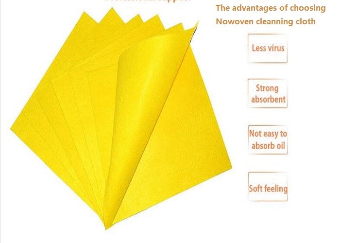 Multi - Purpose Non Woven Polyester Viscose Fabric Clean Cloth Super Absorbent
